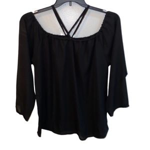 🌟Women’s Plus SIze Black Dress Blouse